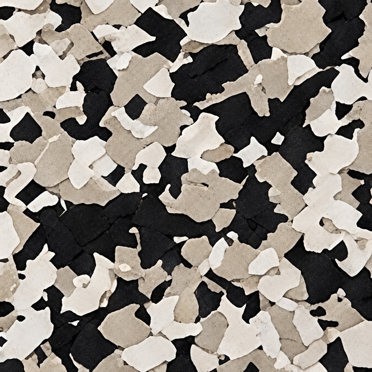 Domino FB-411 flake blend — Black, white & tan blend